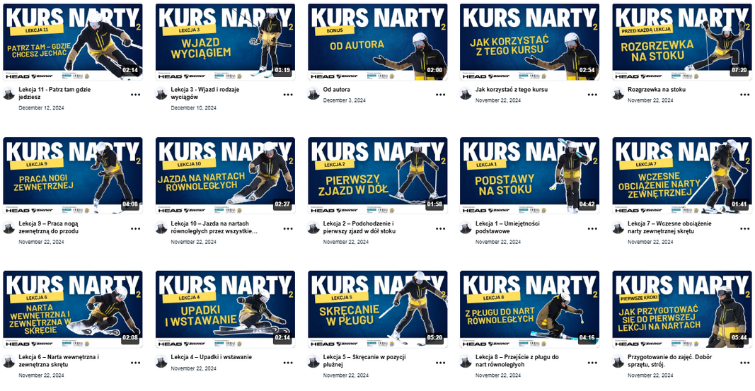 kurs nauki jazdy na nartach online