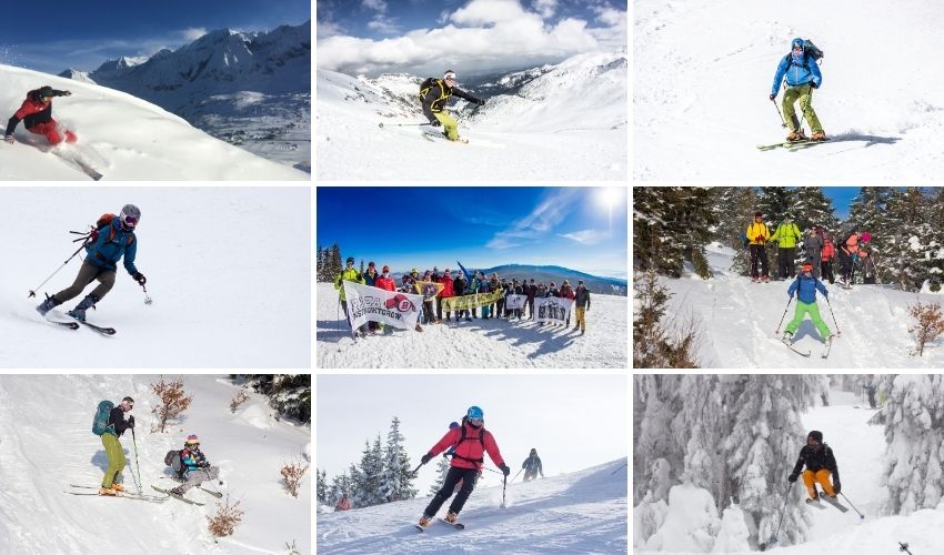 Nauka jazdy na nartach dla skiturowców